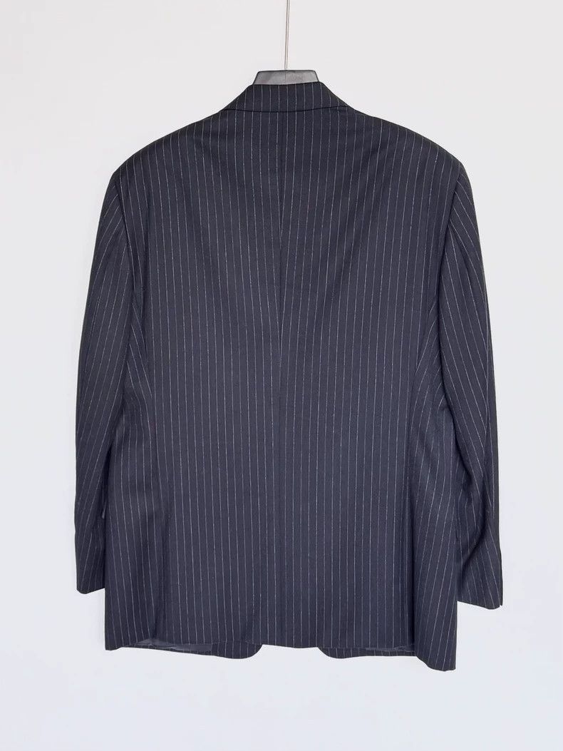 Valentino Valentino Blue Striped Suit Jacket Size US L / EU 52-54 / 3 - 4 Thumbnail