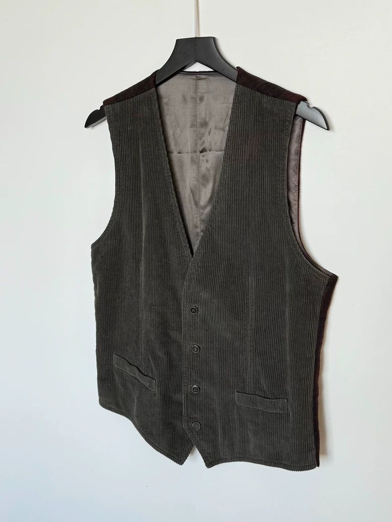 Dolce & Gabbana Dolce&Gabbana Corduroy Checked Vest Size US M / EU 48-50 / 2 - 3 Thumbnail