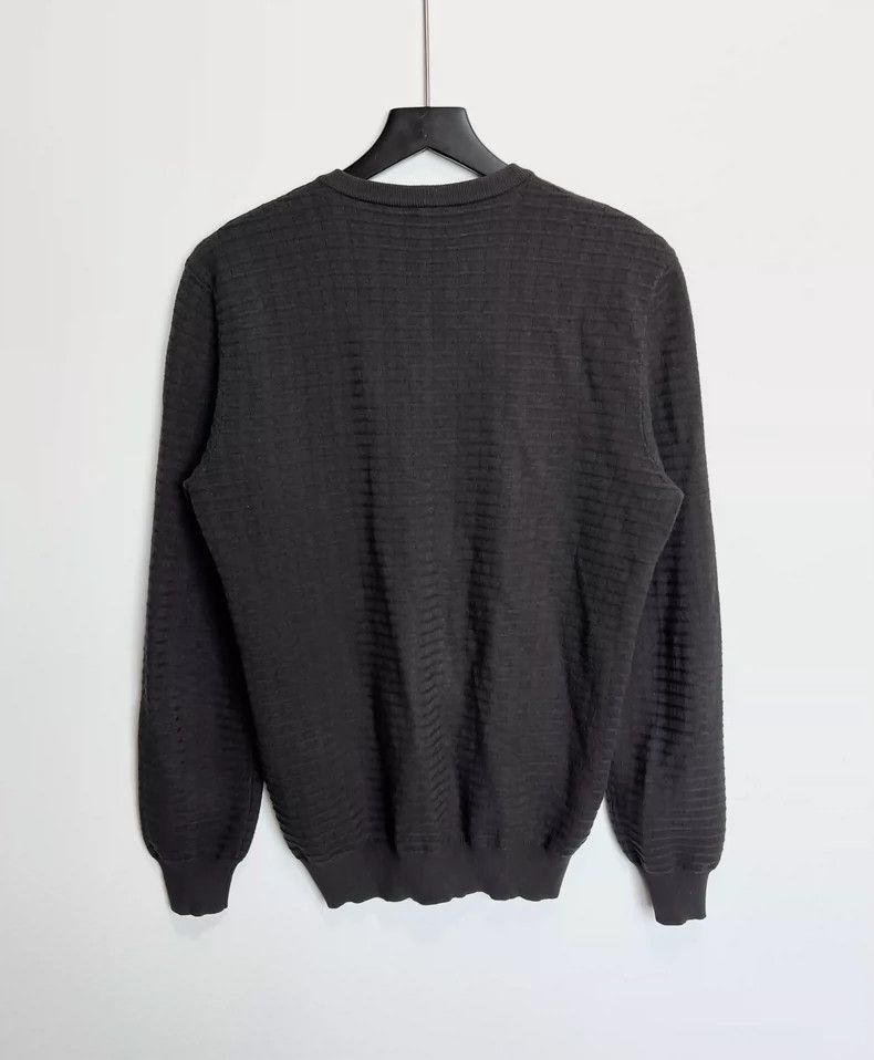 Emporio Armani Giorgio Armani Dark Patterned Sweater Size US L / EU 52-54 / 3 - 2 Thumbnail