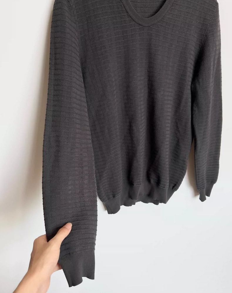 Emporio Armani Giorgio Armani Dark Patterned Sweater Size US L / EU 52-54 / 3 - 3 Thumbnail