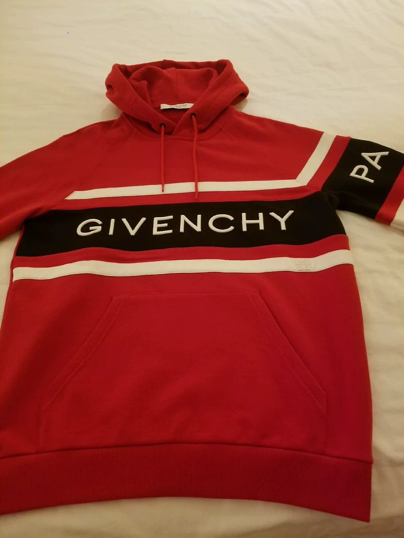 Givenchy Givenchy Red Black White Hoodie Small Size Size US S / EU 44-46 / 1 - 3 Thumbnail