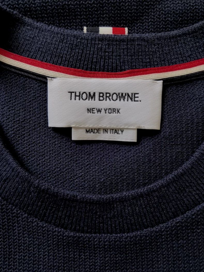 Blue Cotton Knit Polo Shirt Size 3