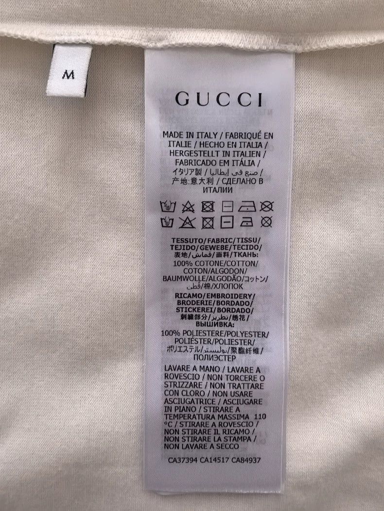 Gucci GUCCI Beige T-Shirt with Logo Design Size US M / EU 48-50 / 2 - 4 Thumbnail