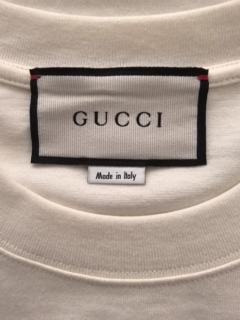 Gucci GUCCI Beige T-Shirt with Logo Design Size US M / EU 48-50 / 2 - 3 Thumbnail