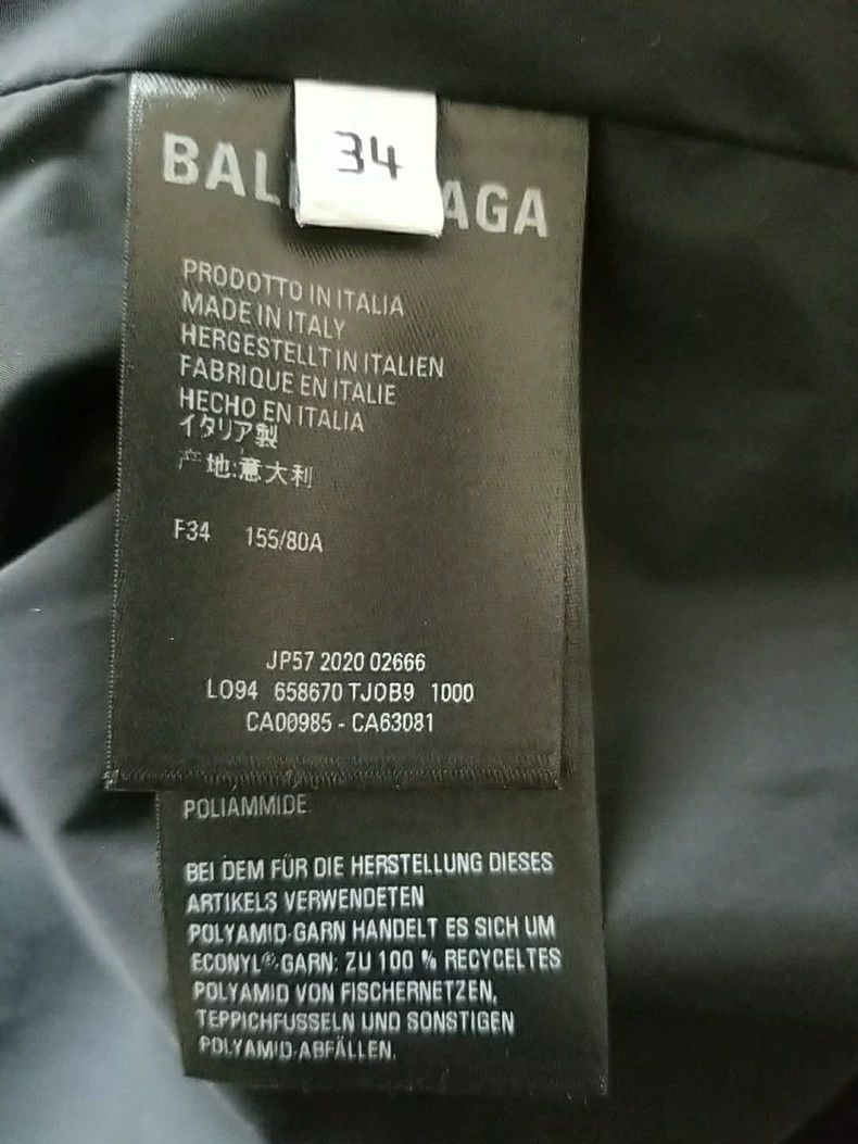 Balenciaga Balenciaga Black Windbreaker Coat Size 34 Size US XXS / EU 40 - 6 Thumbnail
