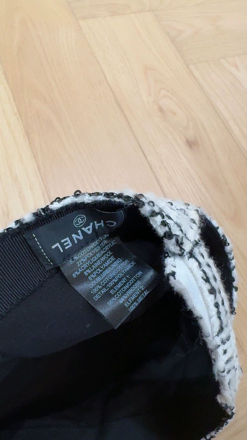 Chanel Chanel Black and White Pattern Cap Size ONE SIZE - 5 Thumbnail