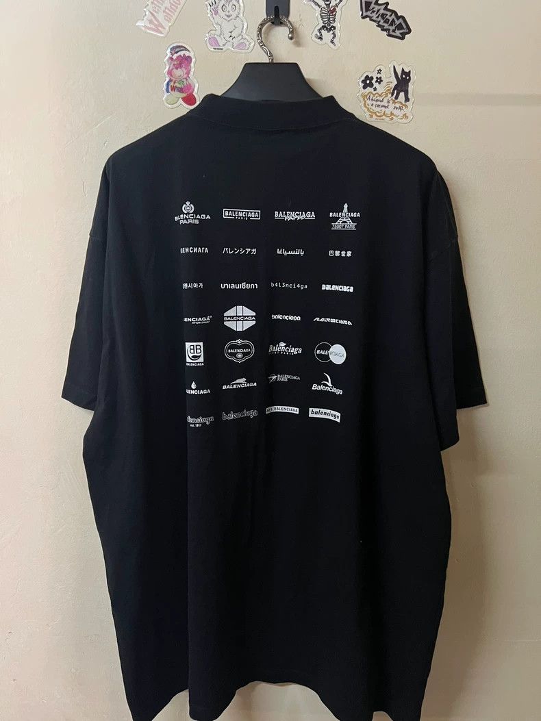 Balenciaga Balenciaga Logo Print Short Sleeve T-Shirt Size US XL / EU 56 / 4 - 2 Thumbnail