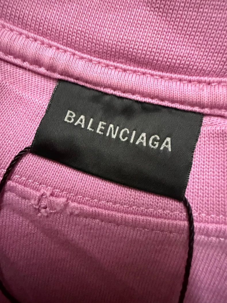Balenciaga Balenciaga Pink Graffiti Logo Short Sleeve T-Shirt Size US S / EU 44-46 / 1 - 3 Thumbnail