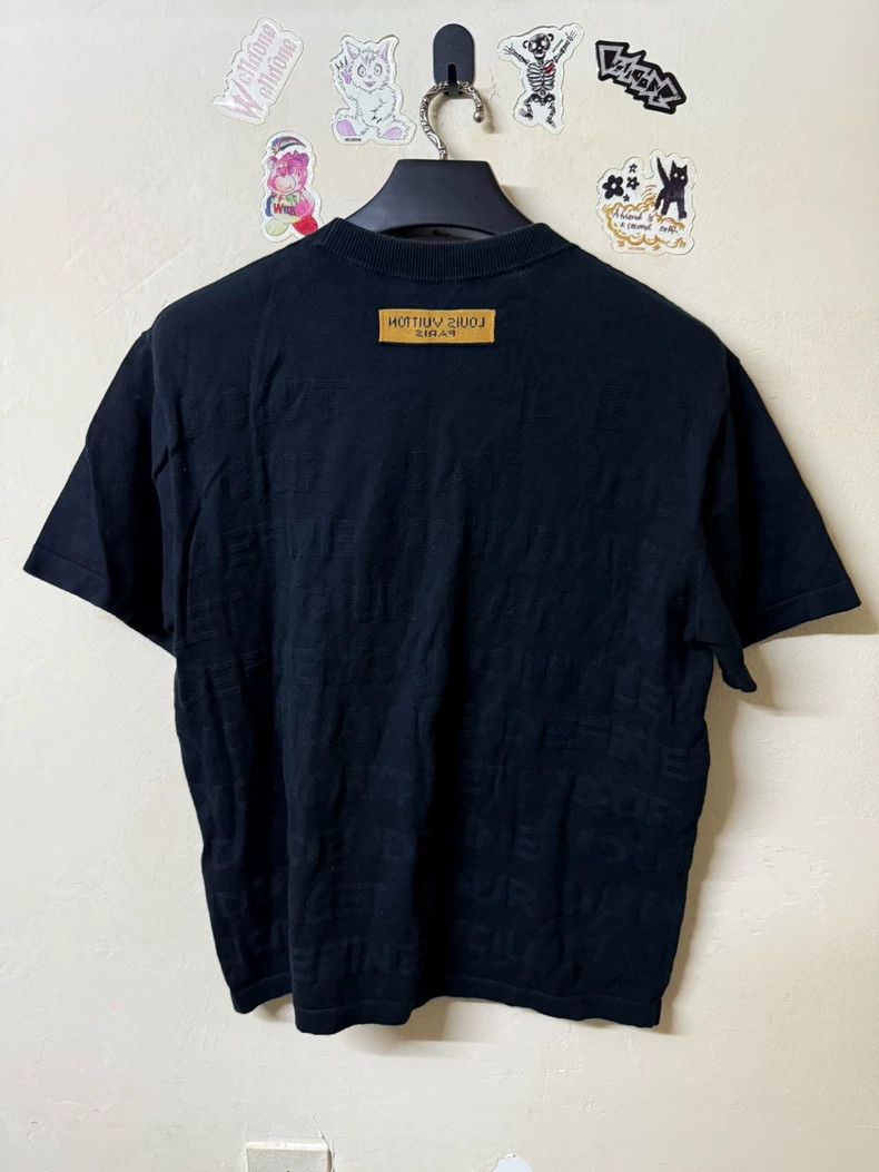 Louis Vuitton Louis Vuitton Black Short Sleeve Logo Shirt Size US M / EU 48-50 / 2 - 2 Thumbnail