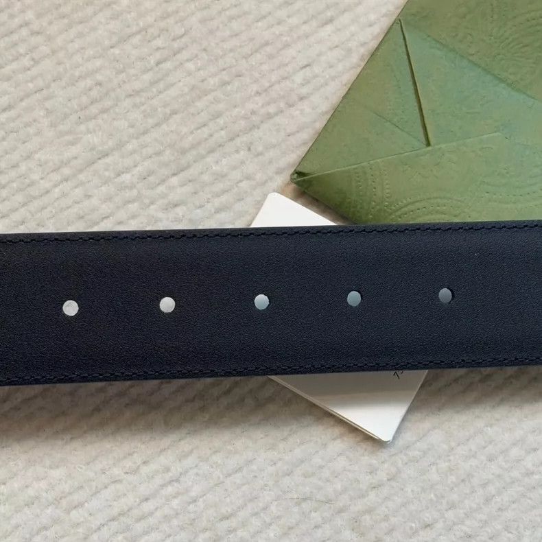 Gucci New GUCCI Black Litchi Leather Belt Size ONE SIZE - 4 Thumbnail