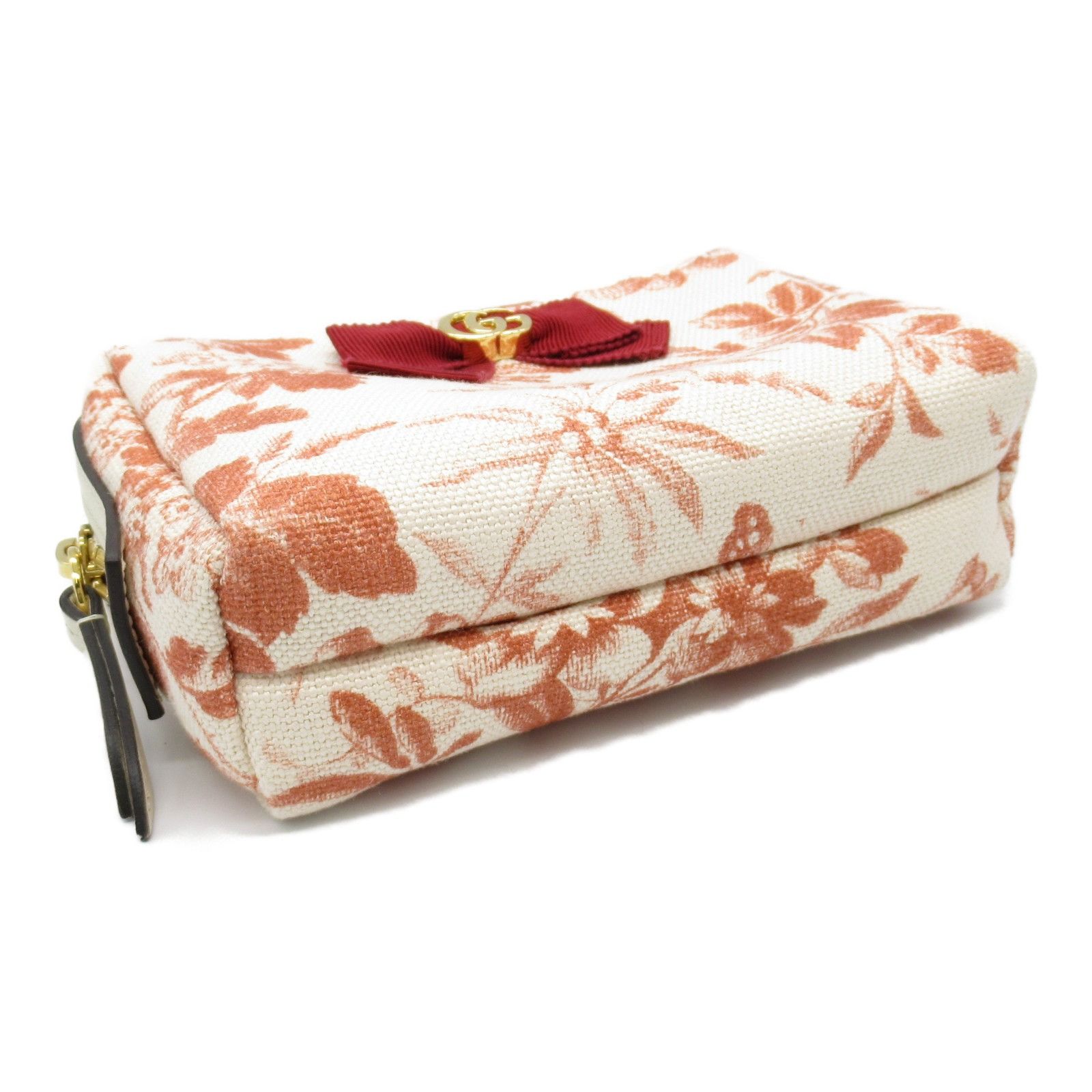 Gucci Gucci Gucci GG Marmont Canvas Pouch Canvas Other 442690 Size ONE SIZE - 4 Thumbnail