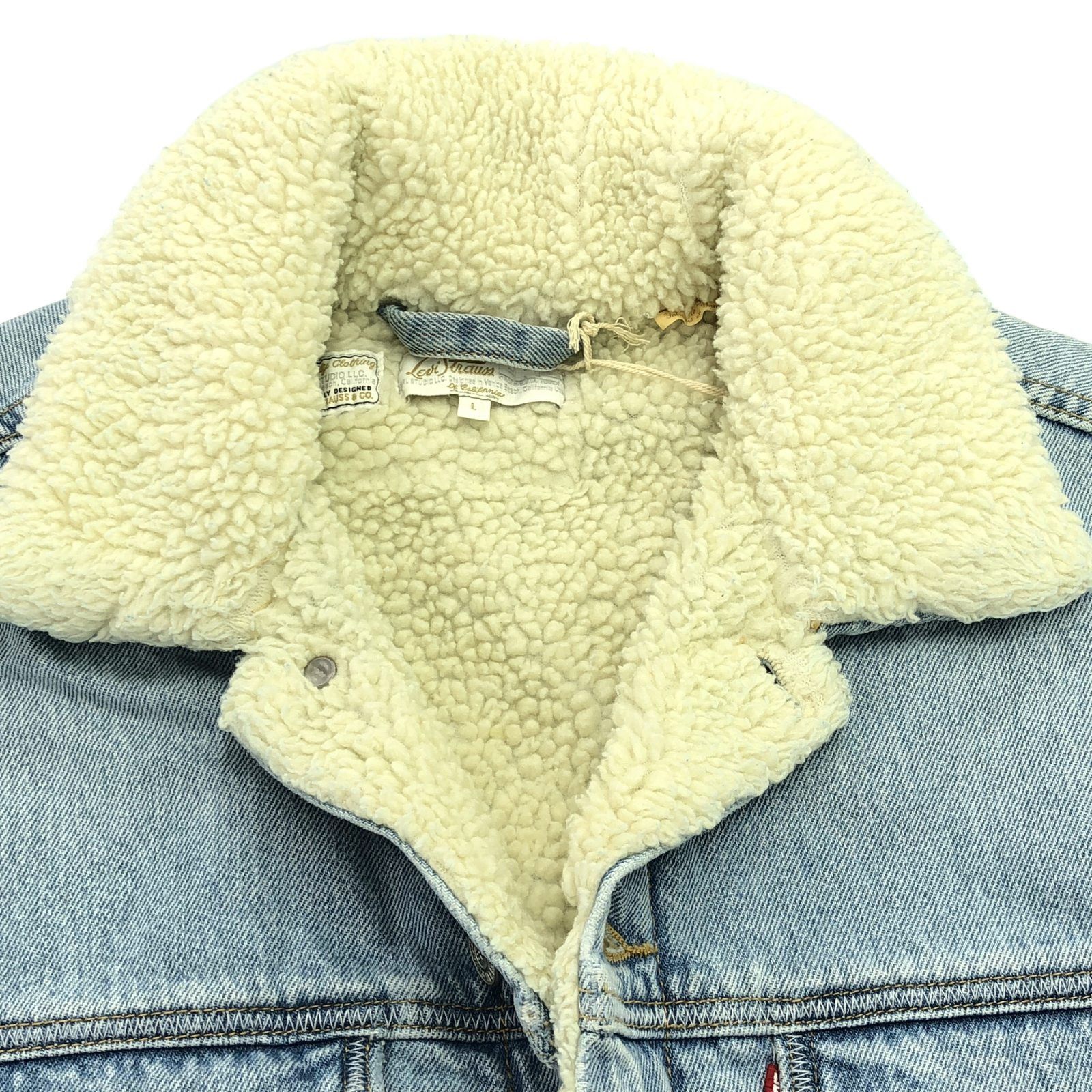 Other Other ERL Levi's Collaboration Cotton Denim Coat Cotton Outerwear Size ONE SIZE - 7 Thumbnail