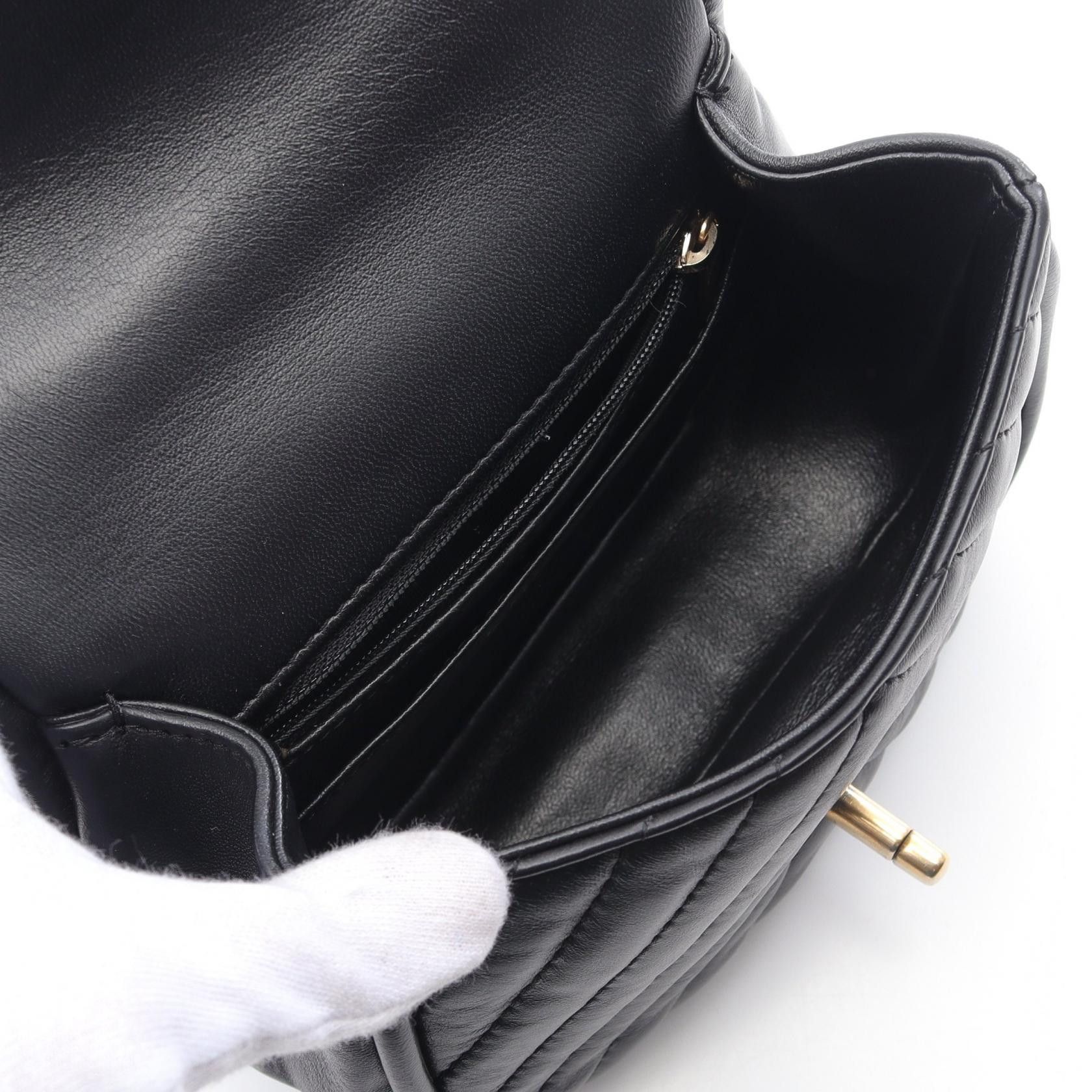 Chanel Chanel V-stitch Chevron Lambskin Shoulder Bag Leather Shoulder Bag DUTY FREE for USA