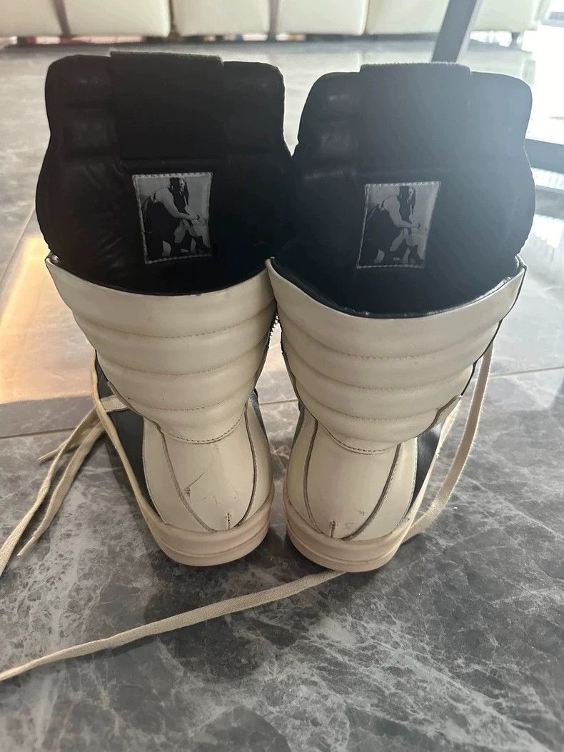 Rick Owens Rick Owens Black and White High-Top Sneakers Size US 9 / EU 42 - 5 Thumbnail