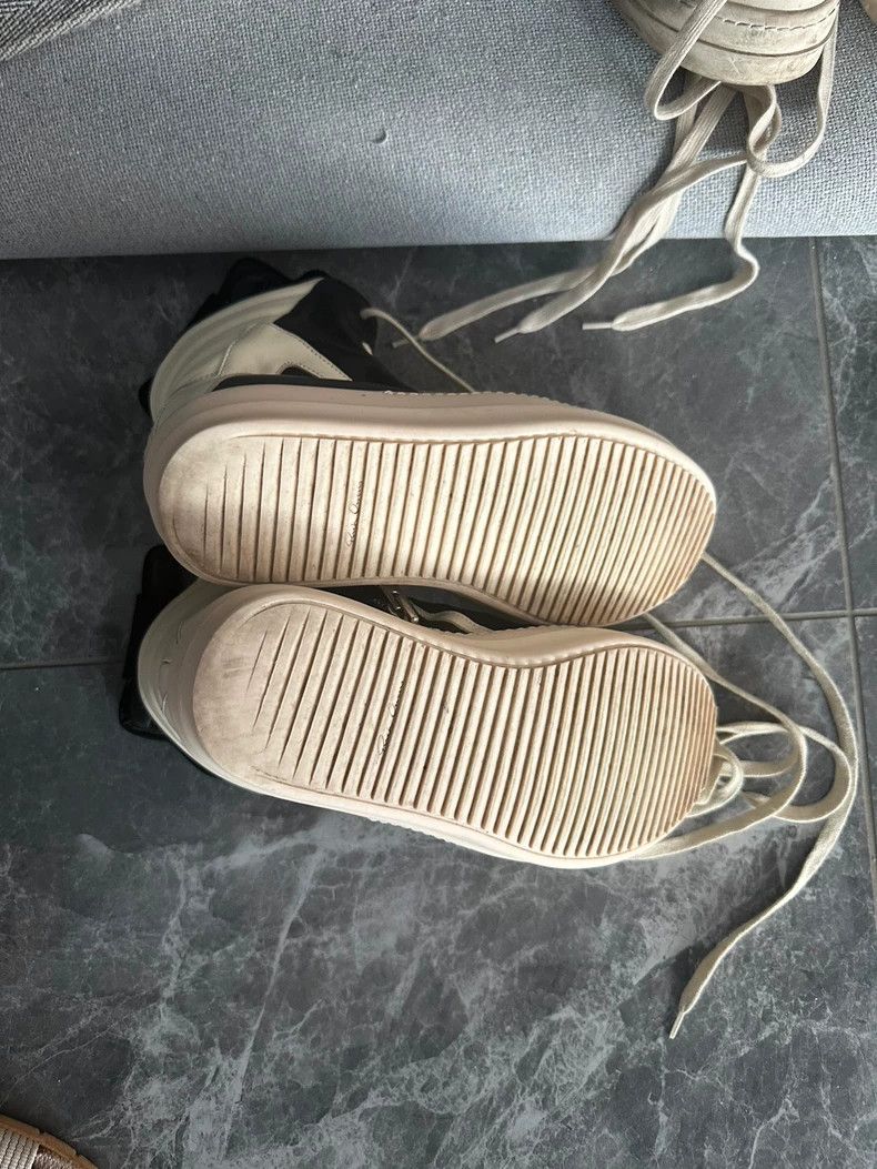 Rick Owens Rick Owens Black and White High-Top Sneakers Size US 9 / EU 42 - 3 Thumbnail