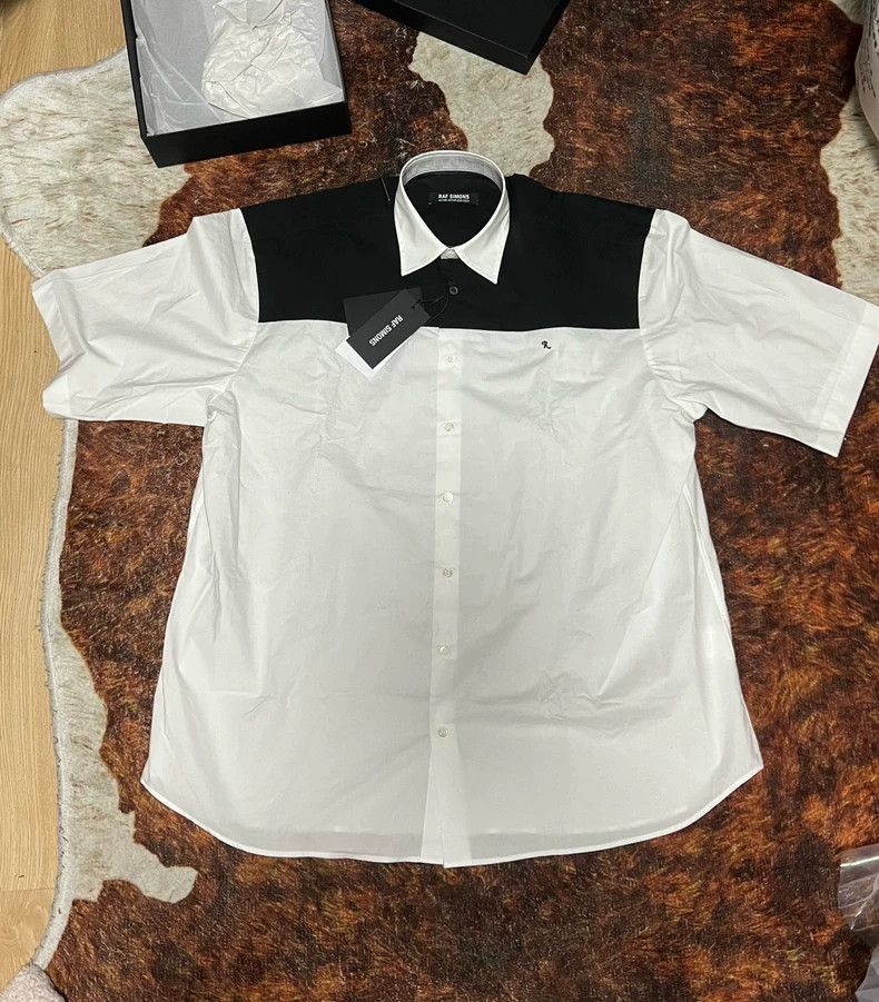 Raf Simons Raf Simons Black and White Short Sleeve Shirt Size US M / EU 48-50 / 2 - 2 Thumbnail