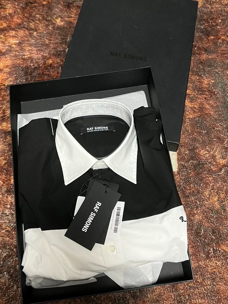 Raf Simons Raf Simons Black and White Short Sleeve Shirt Size US M / EU 48-50 / 2 - 5 Thumbnail