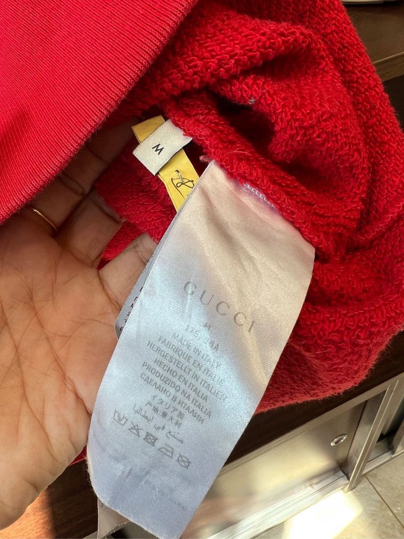 Gucci Gucci Red and Blue Sweatshirt with Logo Size US M / EU 48-50 / 2 - 3 Thumbnail
