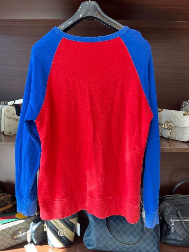 Gucci Gucci Red and Blue Sweatshirt with Logo Size US M / EU 48-50 / 2 - 4 Thumbnail