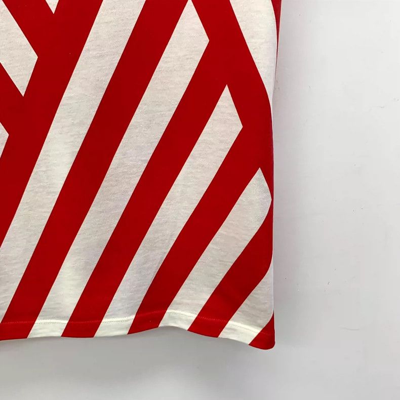 Gucci Gucci Red Striped Cotton Crew Neck T-Shirt Size US S / EU 44-46 / 1 - 4 Thumbnail