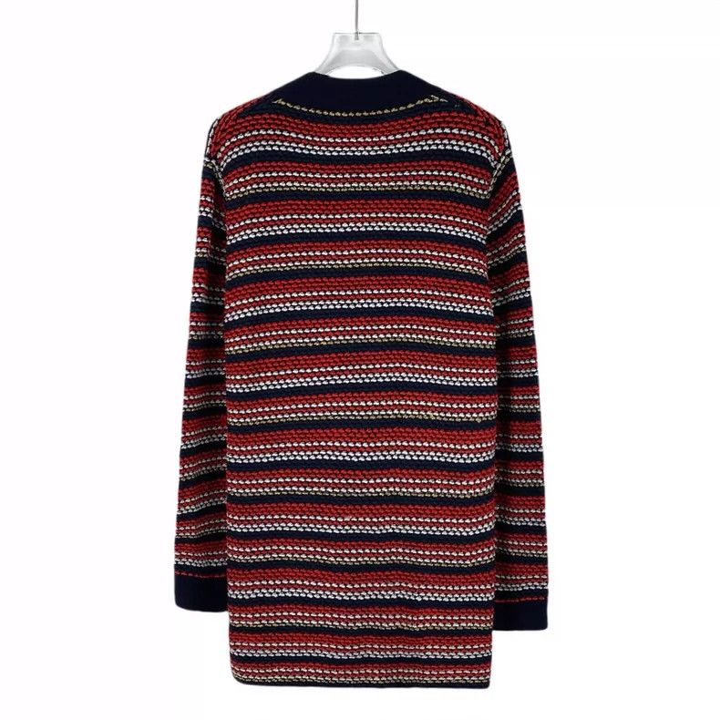 Gucci Gucci Colorful Striped Knit Cardigan V-Neck Size US L / EU 52-54 / 3 - 2 Thumbnail