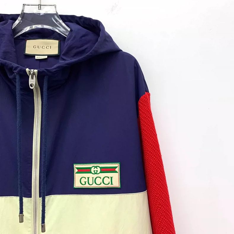 Gucci Gucci Color Blocked Embroidered Zip-Up Jacket Size US L / EU 52-54 / 3 - 3 Thumbnail