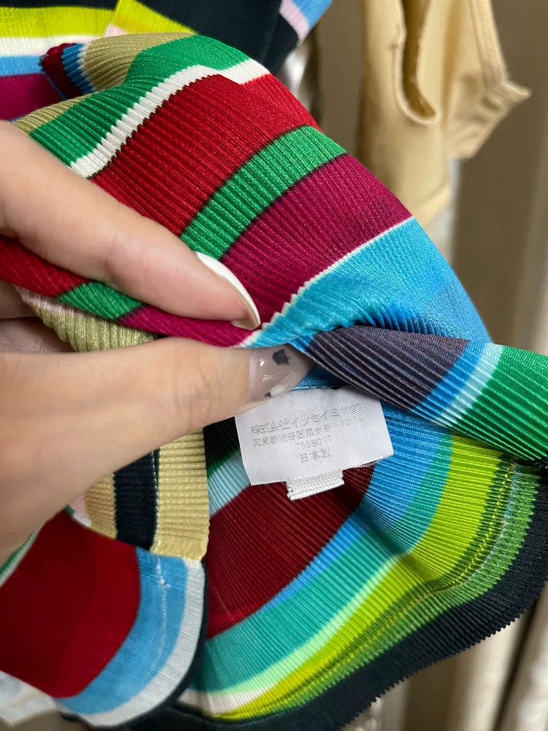 Issey Miyake Issey Miyake Striped Sleeveless Top Size US M / EU 48-50 / 2 - 3 Thumbnail