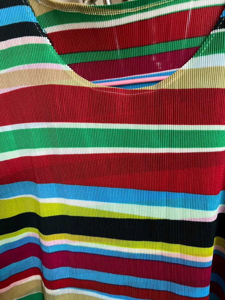 Issey Miyake Issey Miyake Striped Sleeveless Top Size US M / EU 48-50 / 2 - 2 Thumbnail