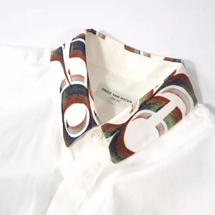 Dries Van Noten Dries Van Noten Printed Long Sleeve Shirt Size US M / EU 48-50 / 2 - 3 Thumbnail