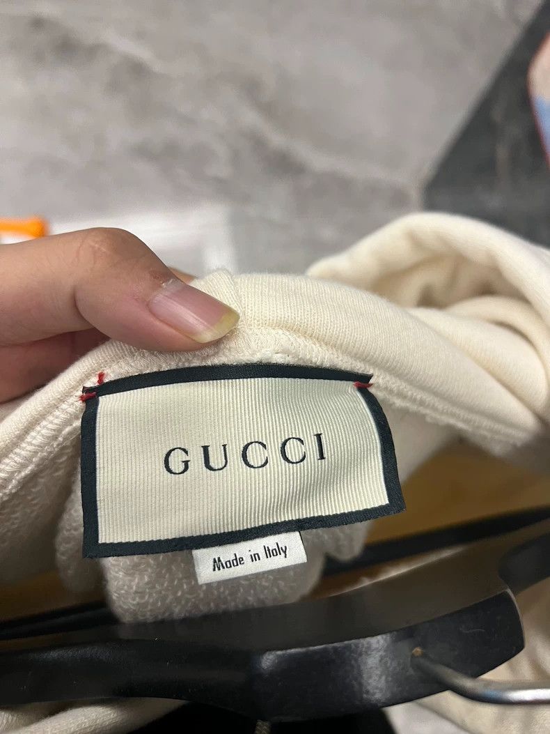 Gucci Gucci Classic Beige Hoodie with Logo Size US L / EU 52-54 / 3 - 3 Thumbnail