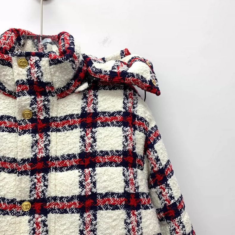 Gucci Gucci Checkered Wool Hooded Jacket Size US XS / EU 42 / 0 - 3 Thumbnail