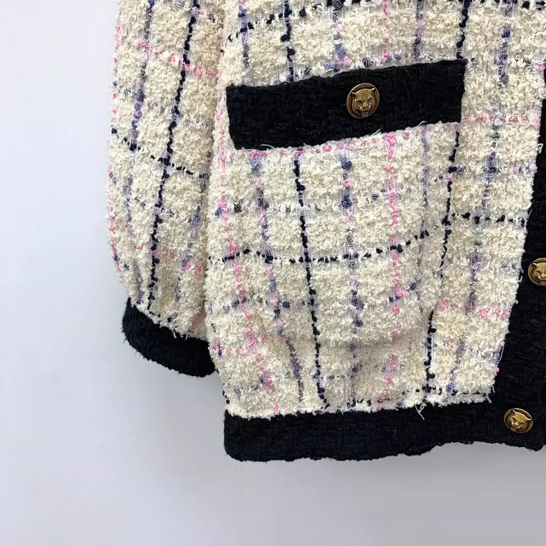 Gucci Gucci Beige Checkered Long Sleeve Woven Jacket Size US L / EU 52-54 / 3 - 4 Thumbnail