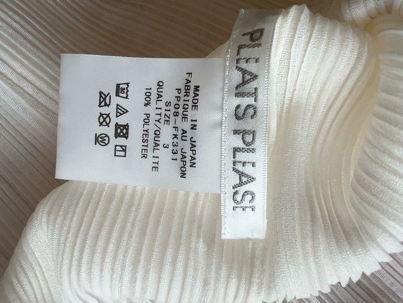 Issey Miyake Issey Miyake Ribbed Long Sleeve Top Cream Color Size US L / EU 52-54 / 3 - 2 Thumbnail