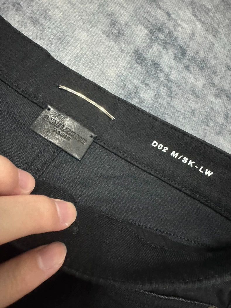Saint Laurent Paris Saint Laurent Black Stretch Denim Pants Size US 30 / EU 46 - 5 Thumbnail