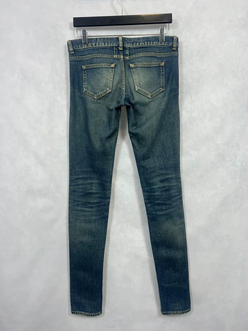 Saint Laurent Paris Saint Laurent Deep Blue Distressed Denim Pants Size US 28 / EU 44 - 2 Thumbnail