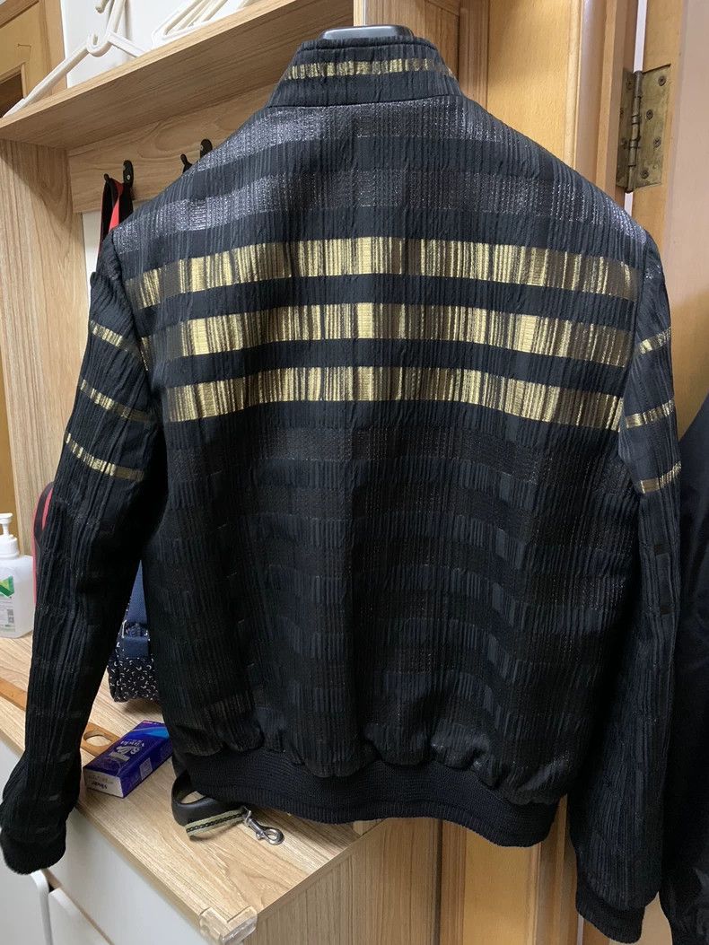 Saint Laurent Paris Saint Laurent Gold Striped Baseball Jacket Size US L / EU 52-54 / 3 - 2 Thumbnail
