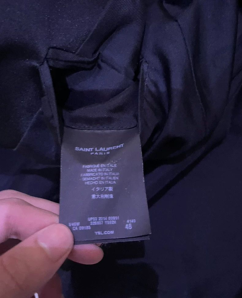 Saint Laurent Paris Saint Laurent Blue Smoking Jacket Size 48 Size US M / EU 48-50 / 2 - 3 Thumbnail