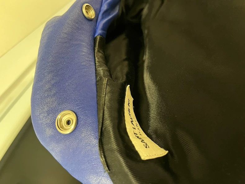 Saint Laurent Paris Blue Saint Laurent Biker Leather Jacket Size US S / EU 44-46 / 1 - 8 Thumbnail
