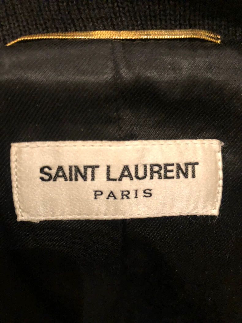 Saint Laurent Paris Saint Laurent Gray Baseball Jacket Size 38 Size US M / EU 48-50 / 2 - 4 Thumbnail