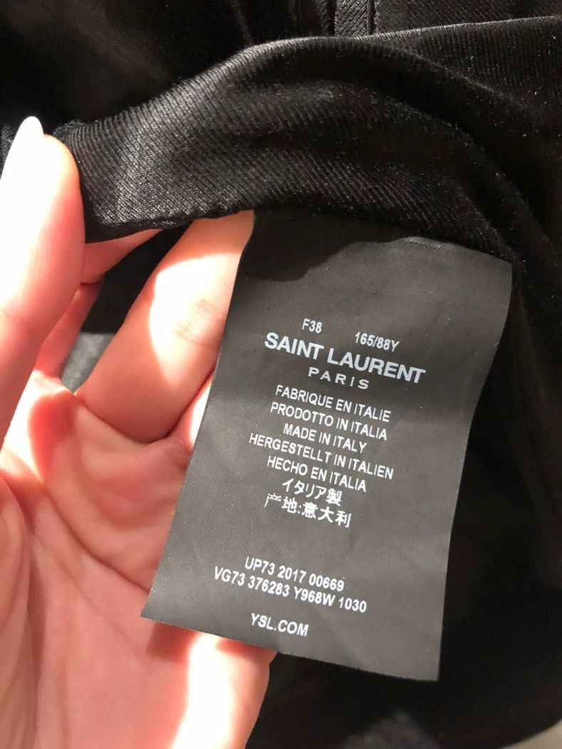 Saint Laurent Paris Saint Laurent Gray Baseball Jacket Size 38 Size US M / EU 48-50 / 2 - 5 Thumbnail