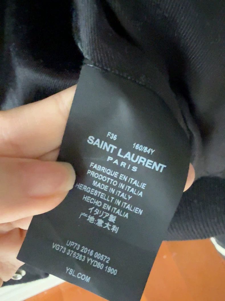 Saint Laurent Paris Saint Laurent Black and White Baseball Jacket Size US M / EU 48-50 / 2 - 4 Thumbnail