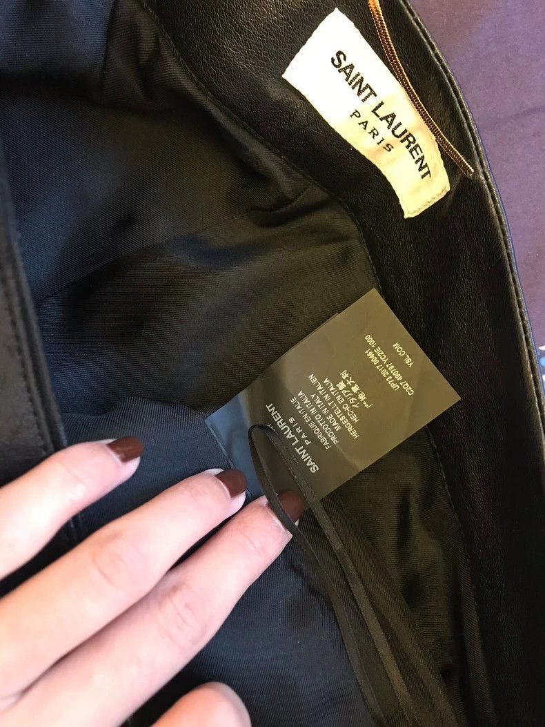 Yves Saint Laurent Black Leather Pants by Saint Laurent Size US 38 / EU 54 - 5 Thumbnail