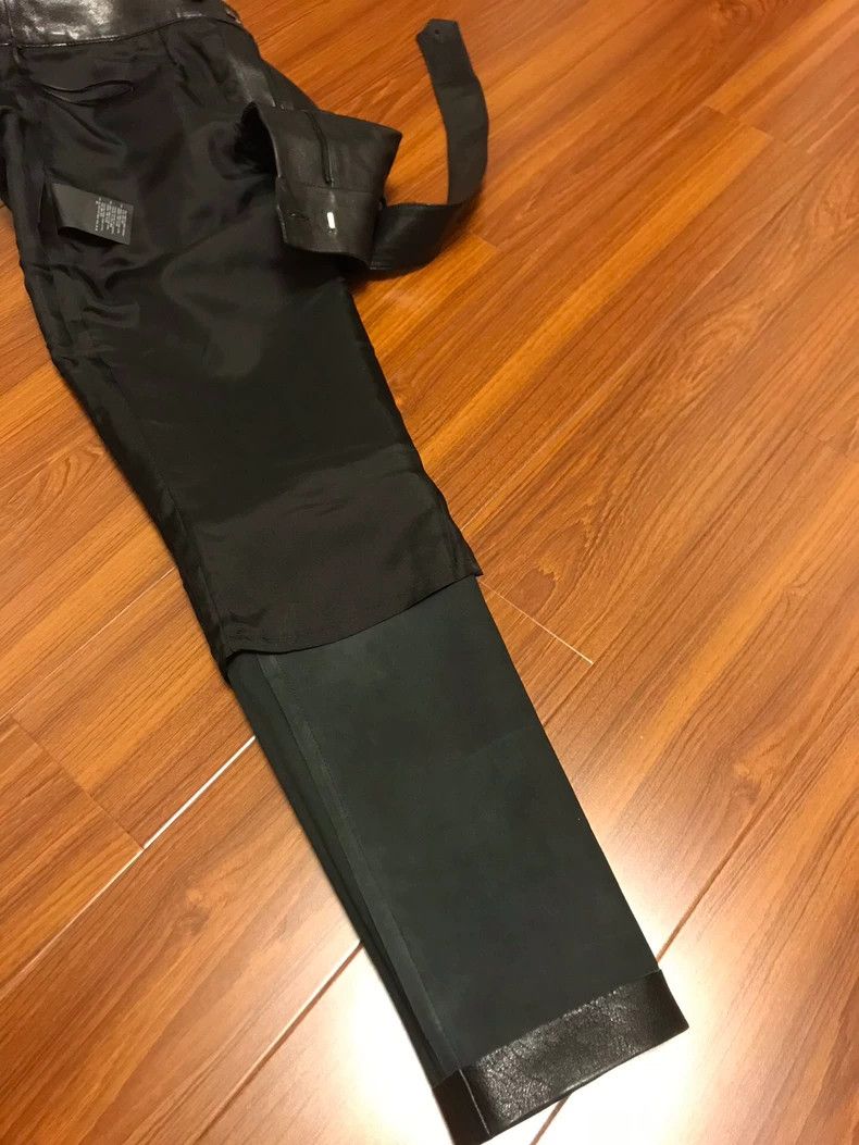 Yves Saint Laurent Black Leather Pants by Saint Laurent Size US 38 / EU 54 - 9 Thumbnail