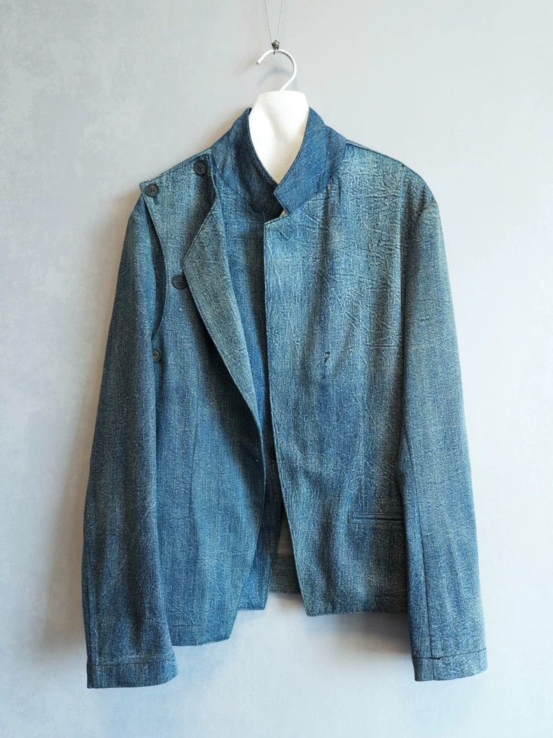 Yohji Yamamoto Yohji Yamamoto Blueish Denim Jacket Size US L / EU 52-54 / 3 - 3 Thumbnail