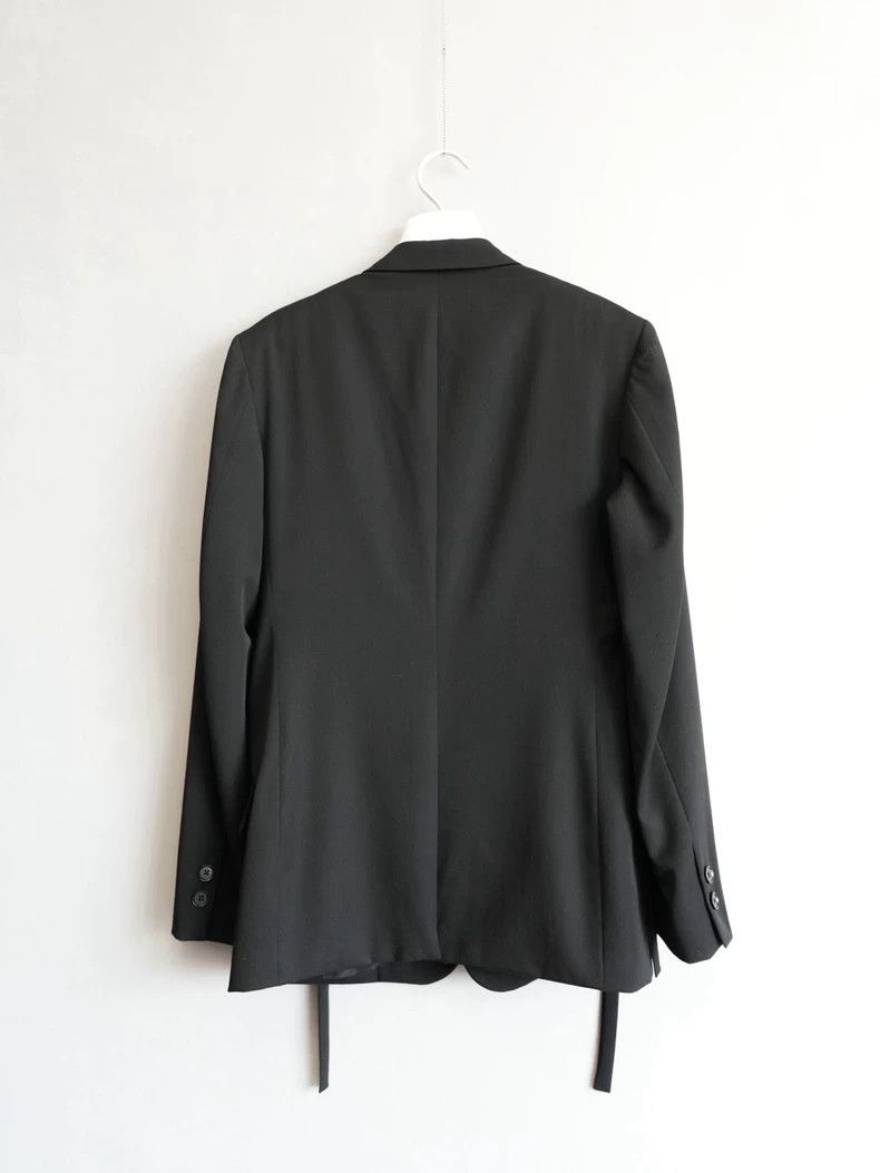 Yohji Yamamoto Yohji Yamamoto Black Jacket with Ribbon Detail Size US M / EU 48-50 / 2 - 2 Thumbnail