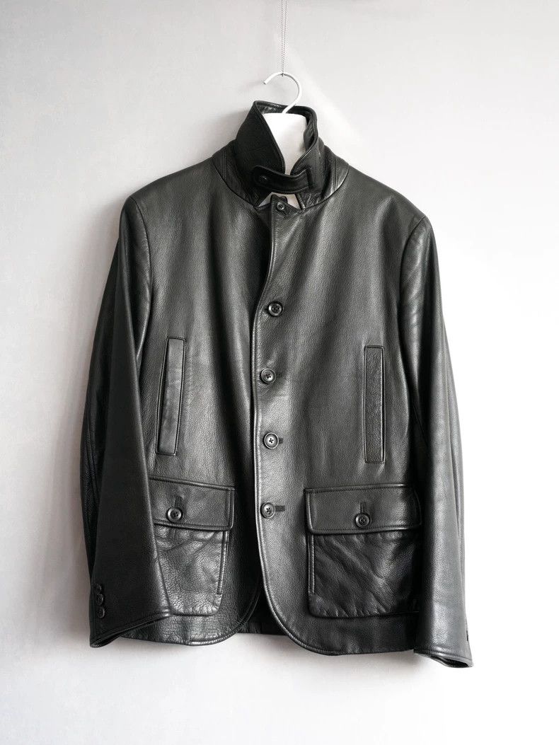 Yohji Yamamoto Yohji Yamamoto Leather Multi-Pocket Jacket Size US M / EU 48-50 / 2 - 2 Thumbnail