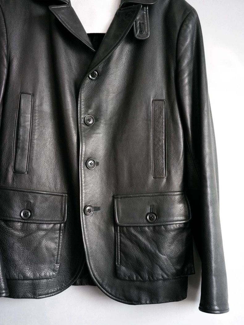 Yohji Yamamoto Yohji Yamamoto Leather Multi-Pocket Jacket Size US M / EU 48-50 / 2 - 4 Thumbnail