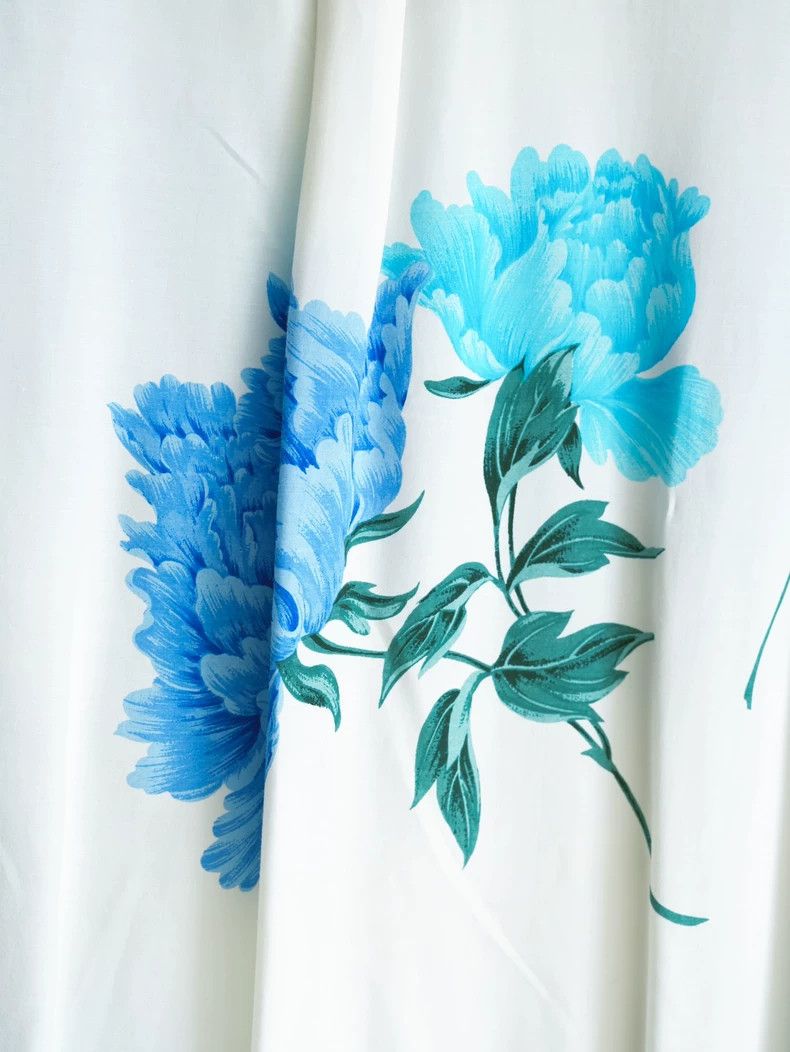 Yohji Yamamoto Blue Peony Long Sleeve Shirt by Yohji Yamamoto Size US M / EU 48-50 / 2 - 8 Thumbnail