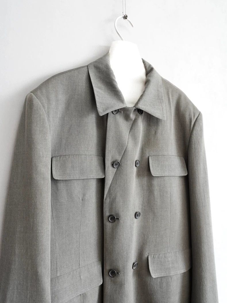 Yohji Yamamoto Double Breasted Jacket in Cement Gray Size US M / EU 48-50 / 2 - 4 Thumbnail
