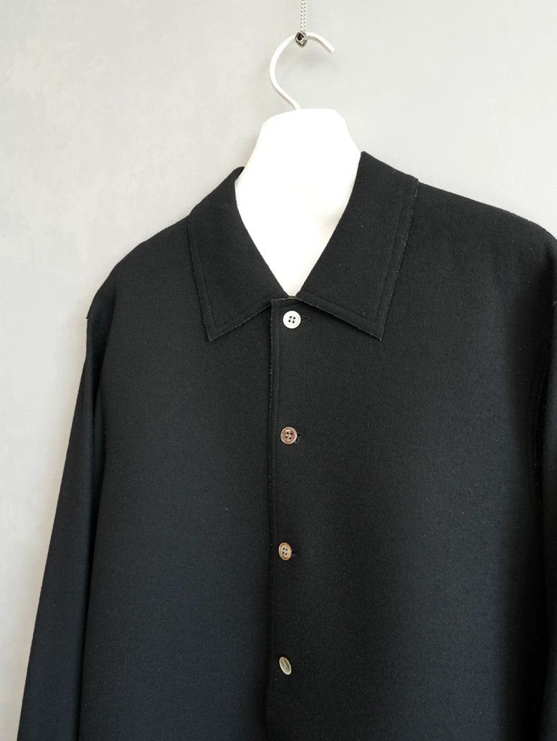 Yohji Yamamoto Thick Wool Shirt by Yohji Yamamoto Size US M / EU 48-50 / 2 - 2 Thumbnail